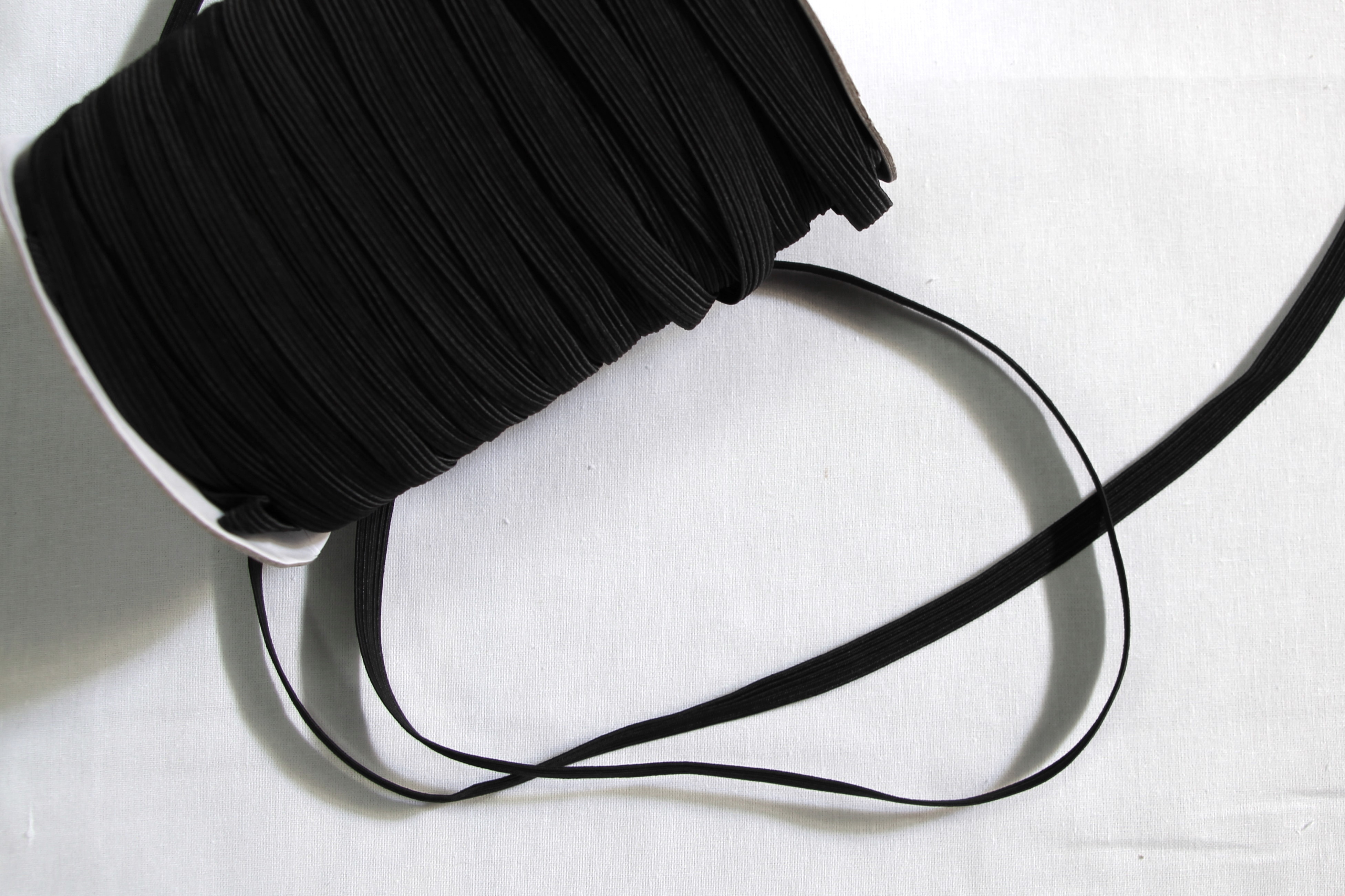 Hemline Black Elastic 32mm x 1m