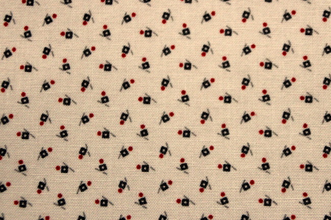 Mini Squares & Dots on Printed Cotton