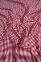 Red & White Polycotton Gingham