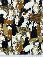 Cats Galore - Mid-weight Premium Japanese Cotton