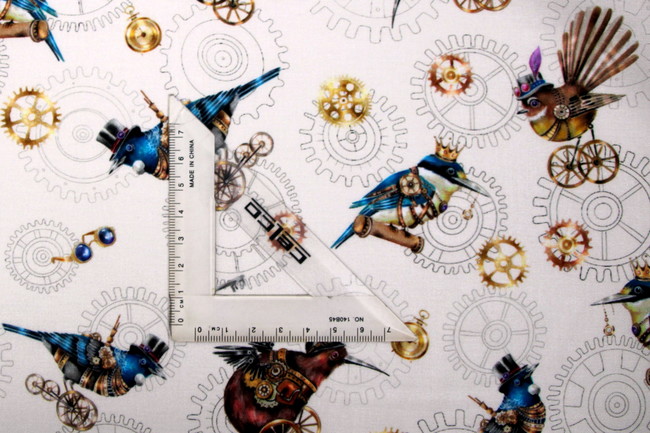 Gears & Feathers Kiwiana Printed Cotton