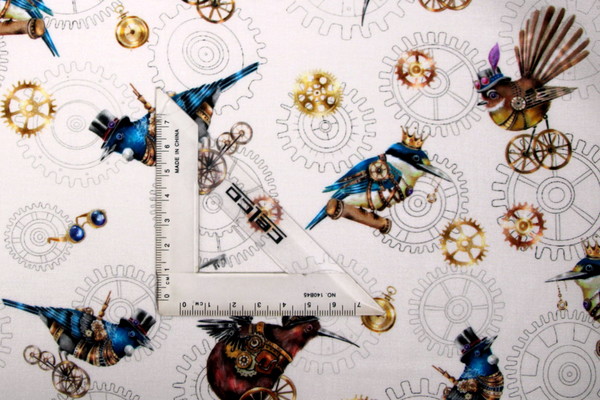 Gears & Feathers Kiwiana Printed Cotton