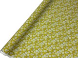 Daiseys on Yellow Printed Cotton
