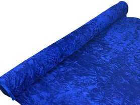 Cobalt Blue Crushed Velvet