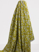 Daiseys on Yellow Printed Cotton