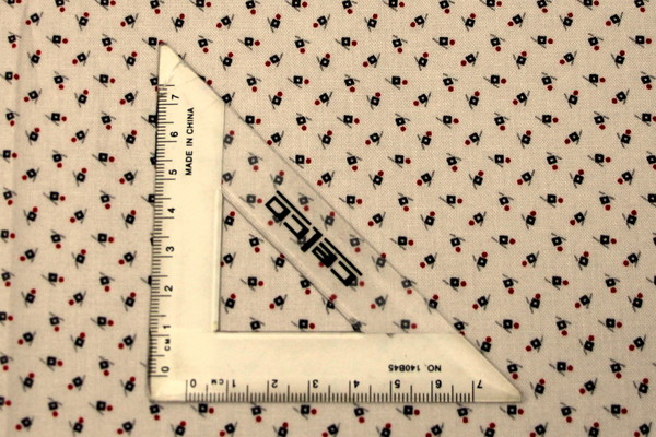 Mini Squares & Dots on Printed Cotton