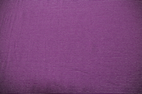 Purple & White Pinstriped Cotton Lycra Knit