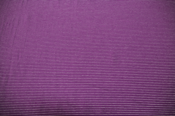  Purple & White Pinstriped Cotton Lycra Knit