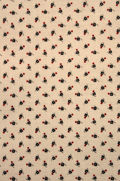 Mini Squares & Dots on Printed Cotton