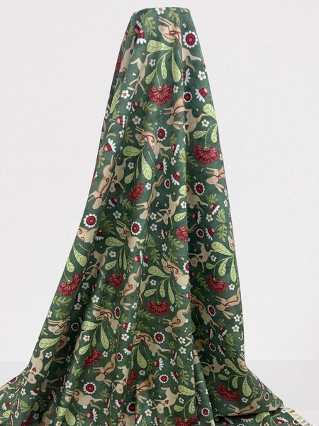 Bunnies in the Garden Printed Cotton