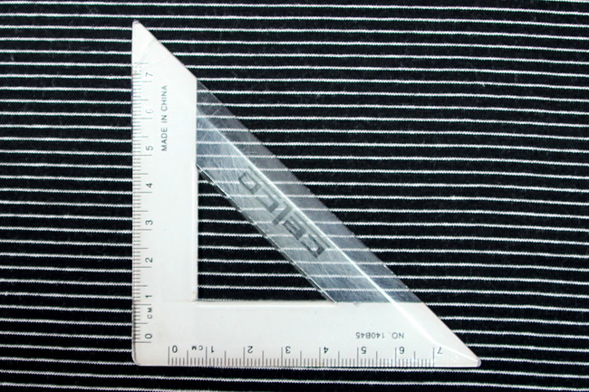 Black & White Pinstriped Cotton Lycra