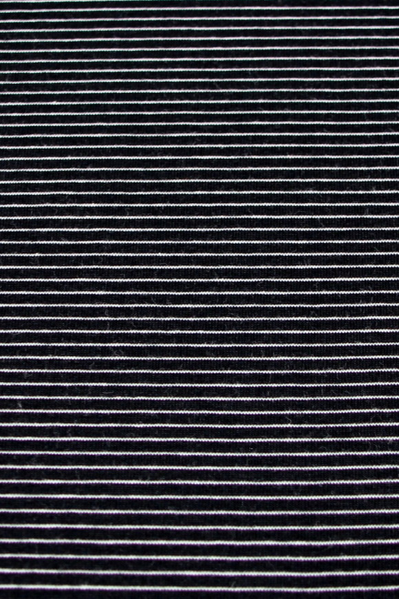 Black & White Pinstriped Cotton Lycra