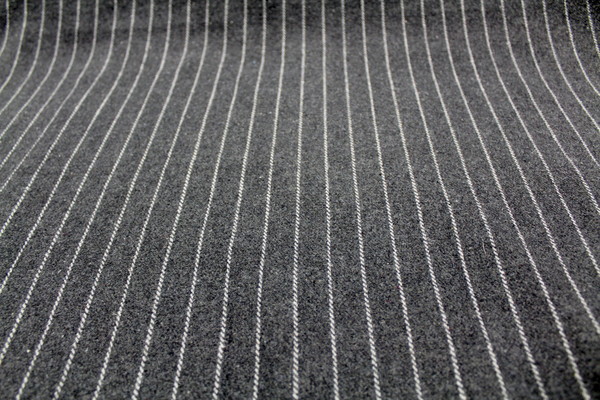Super Special! Reduced Wool Blend Coating - Charcoal Stripe