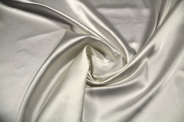 Ivory Heavy Weight Acetate Stretch Satin