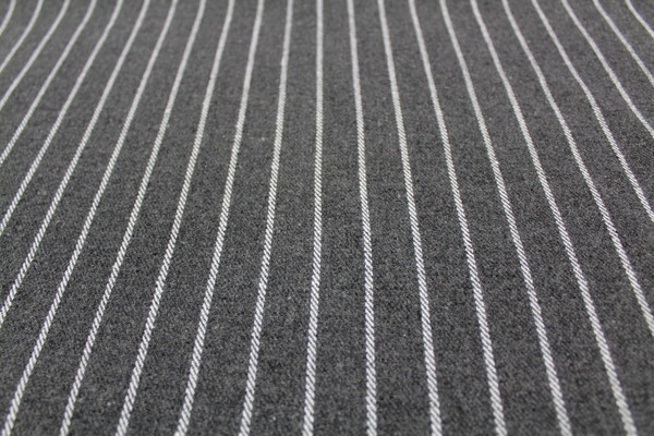 Super Special! Reduced Wool Blend Coating - Grey Stripe