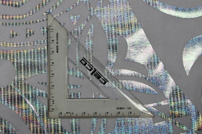 Silver Holographic Pasifika Foiled Knit