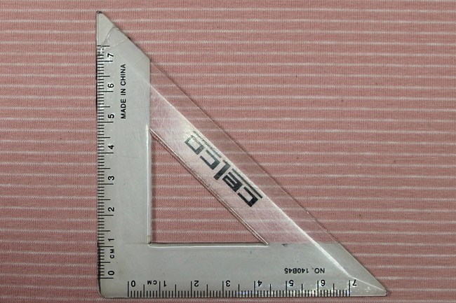 Blush Pink & White Pinstriped Cotton Lycra