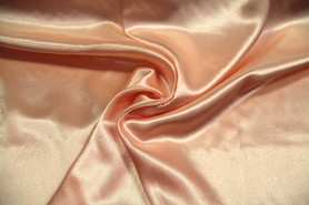 Sugared Apricot Satin Backed Crepe