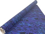 Deep Purple/Blue on Navy Pasifika Bengaline