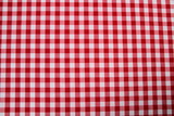 Red & White Polycotton Gingham