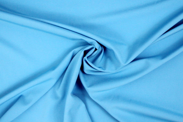 *REDUCED TO CLEAR* Vivid Sky Blue Lightweight Mechanical Stretch Polyester