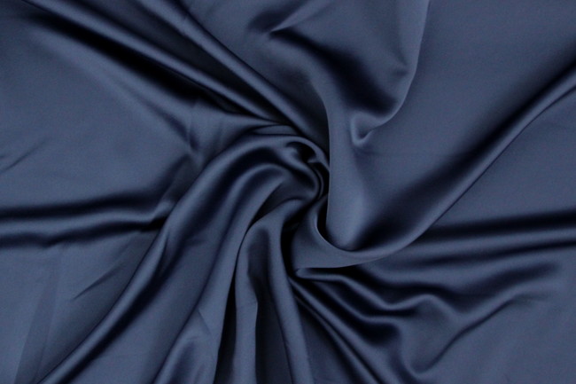 Navy Liquid Satin