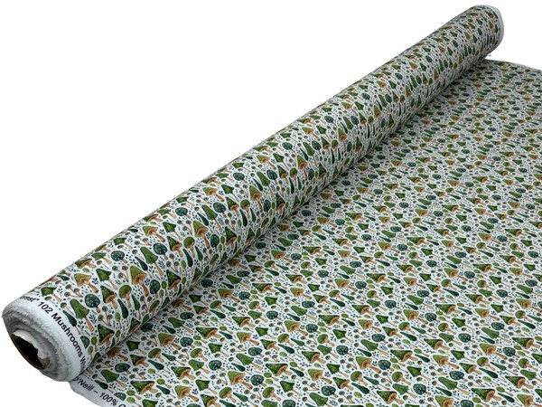 In the Forest - Mushrooms Premium Cotton