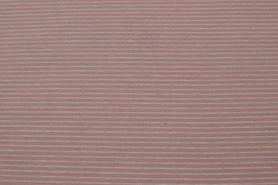 Blush Pink & White Pinstriped Cotton Lycra Knit