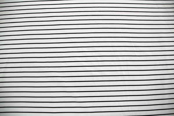 Black Stripes on Ivory Light Polyester