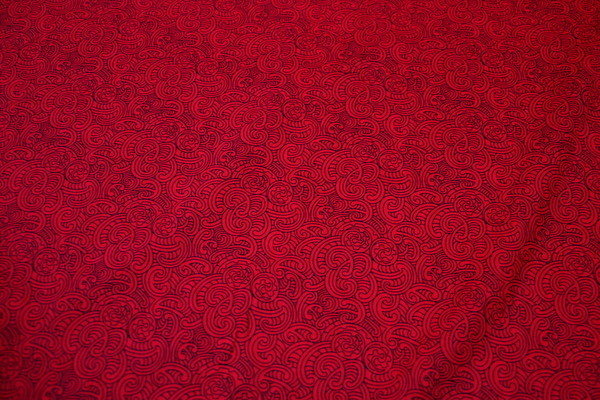Red Ponga Koru Design Kiwiana Cotton