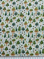 In the Forest - Mushrooms Premium Cotton