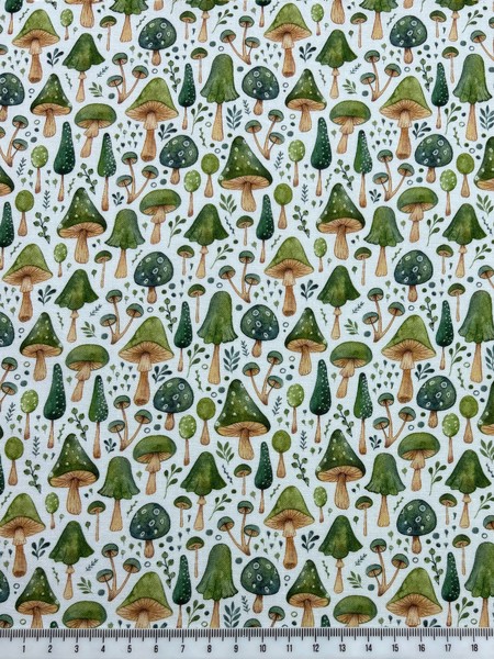 In the Forest - Mushrooms Premium Cotton