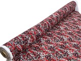 Classic Paisley on Red Lightweight Linen Blend