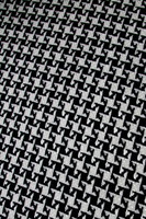  Black, Grey & White Hounds-tooth Wool Coating