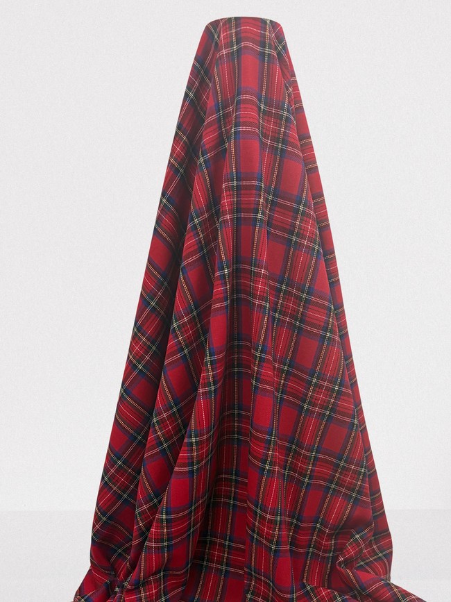 Classic Red, Blue & Green Brushed Cotton Check