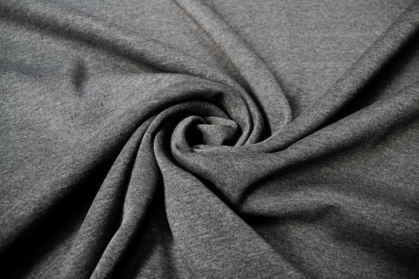 Charcoal Marle Soft Touch Brushed Sweatshirting