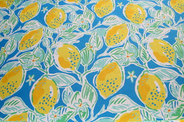 Lemon Bright Printed Cotton
