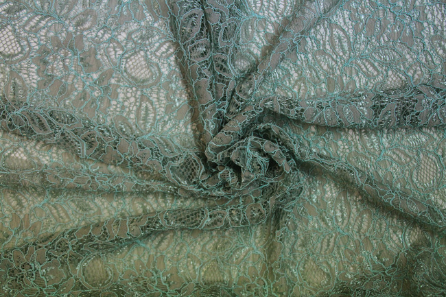 Mint Corded Lace