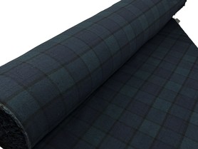 Black Watch Blue, Green & Black Brushed Wool