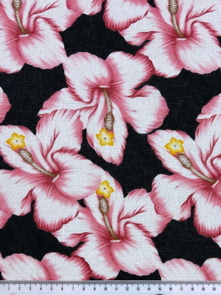 Hibiscus Open Weave Linen Cotton Blend