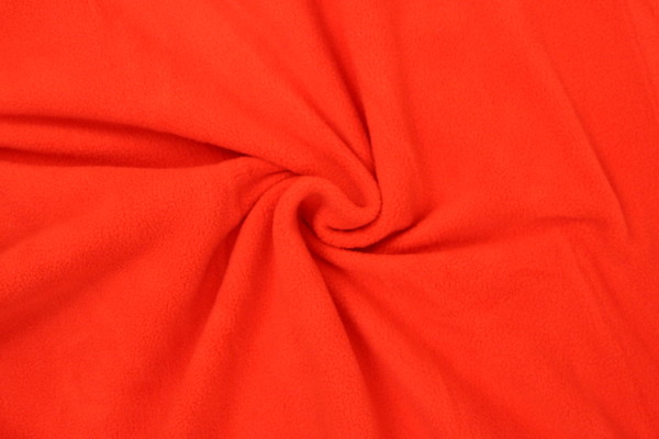 Bright Orange Plain Polar Fleece