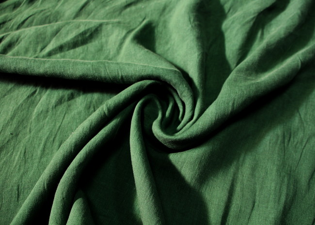 Pine Green Sand-Washed Linen New Image