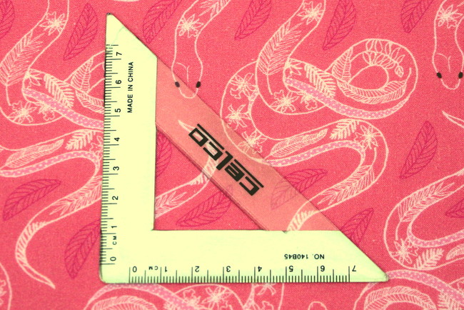 Floral Snakes on Bright Pink Printed Cotton