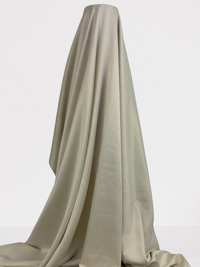 Super Soft Stretch Satin - Ivory