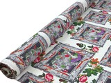 Frame Florals Printed Linen Blend