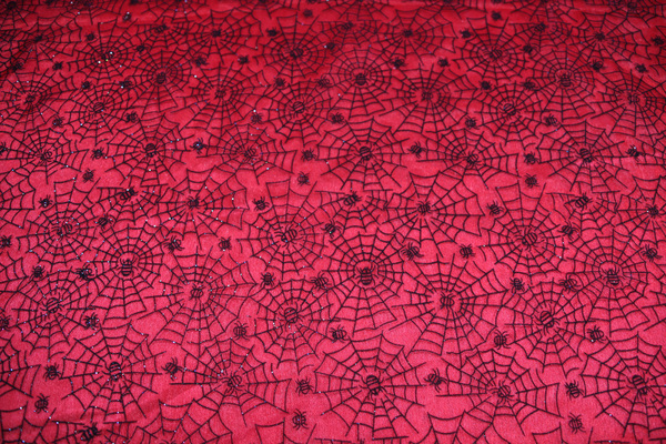 Cobweb Flocked Organza