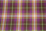 Purple, Lime & Orange Brushed Cotton Check