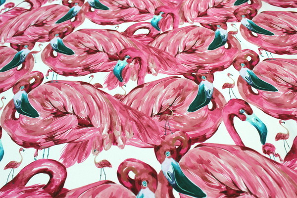 Funky Flamingo Digitally Printed Polyester