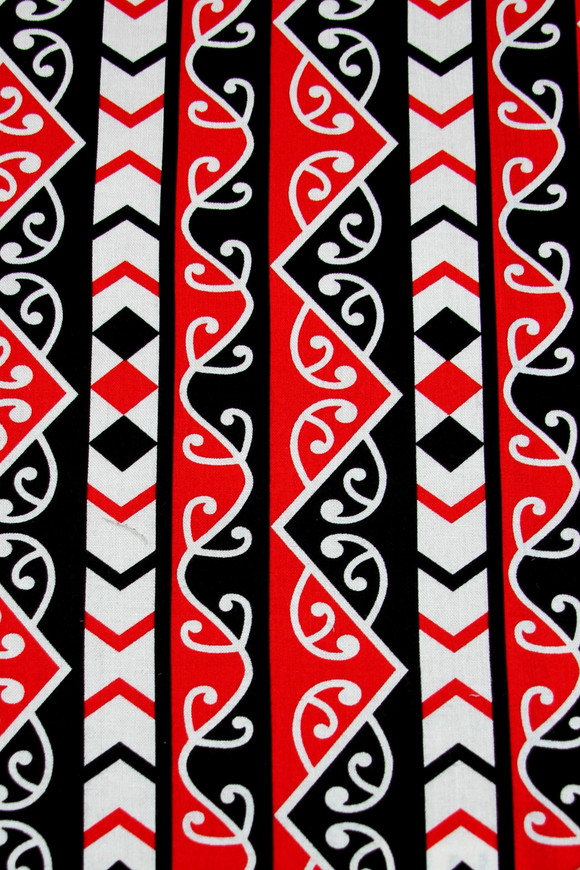 Poraka Columns Kiwiana Printed Cotton