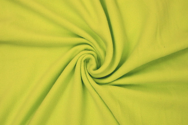 Fluoro Lime Plain Polar Fleece